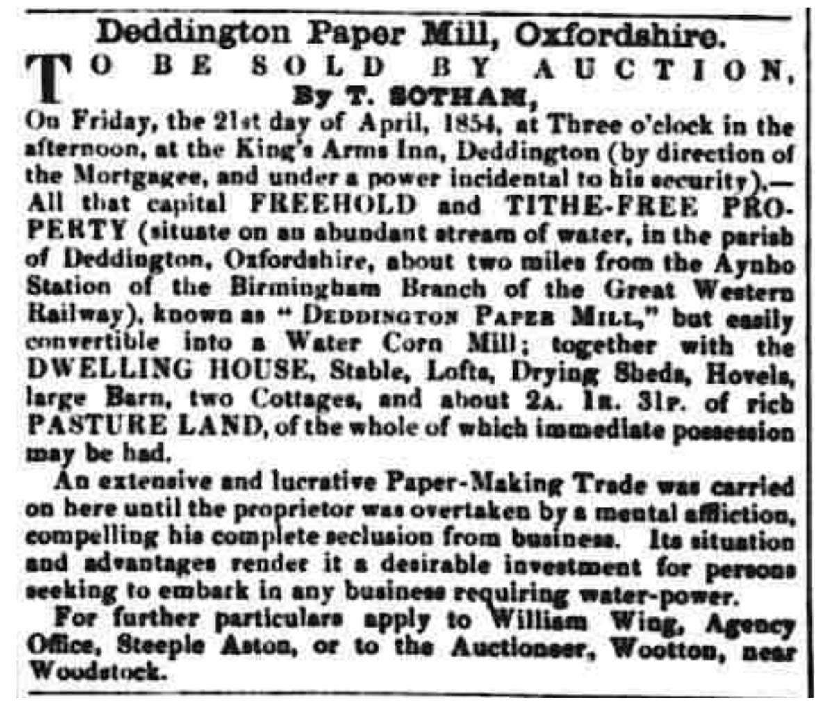 BanburyGuardian-Thursday13April1854-DeddingtonPaperMill.crop